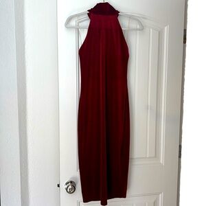 Red Suede Dress- MAKE ME AN OFFER